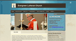 Desktop Screenshot of evergreenlutheran.org