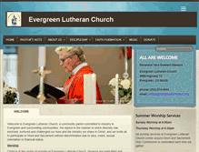 Tablet Screenshot of evergreenlutheran.org